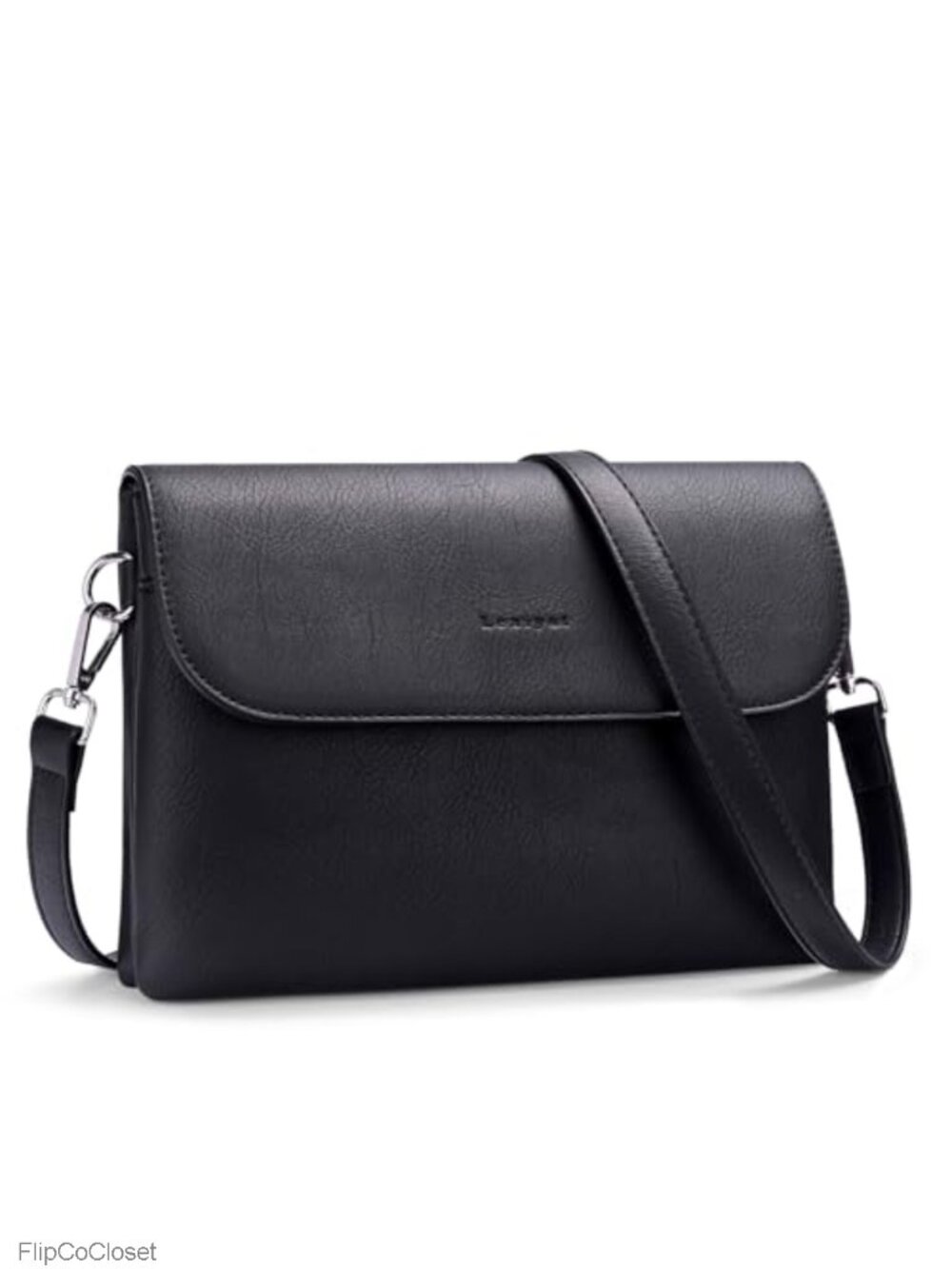 RFID Crossbody Bag Vegan Leather 2 Detachable Straps Card Slots